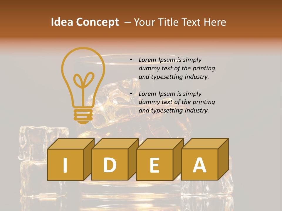 Scottish Yellow Table PowerPoint Template