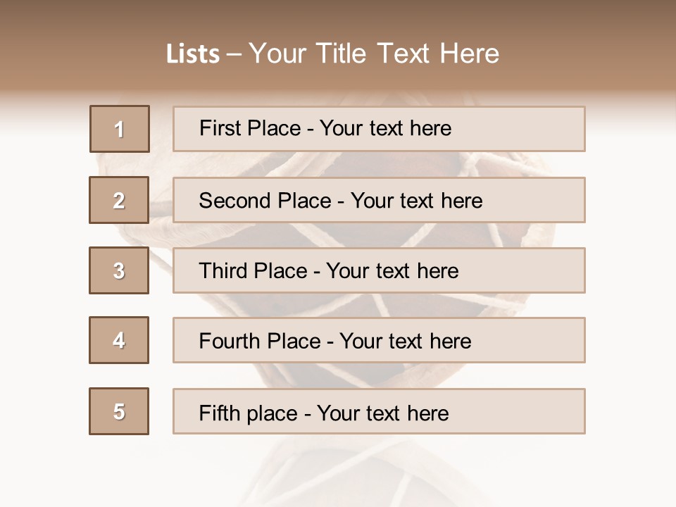 Musical Ethnic Wood PowerPoint Template