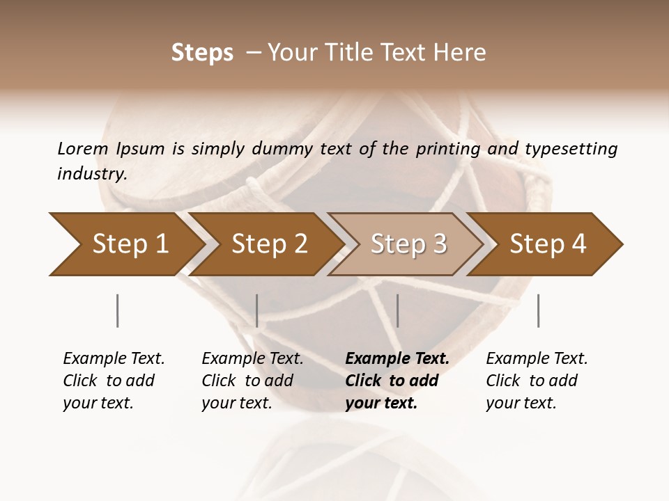Musical Ethnic Wood PowerPoint Template