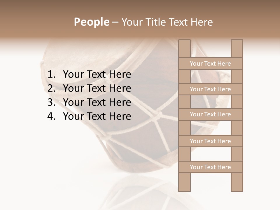 Musical Ethnic Wood PowerPoint Template