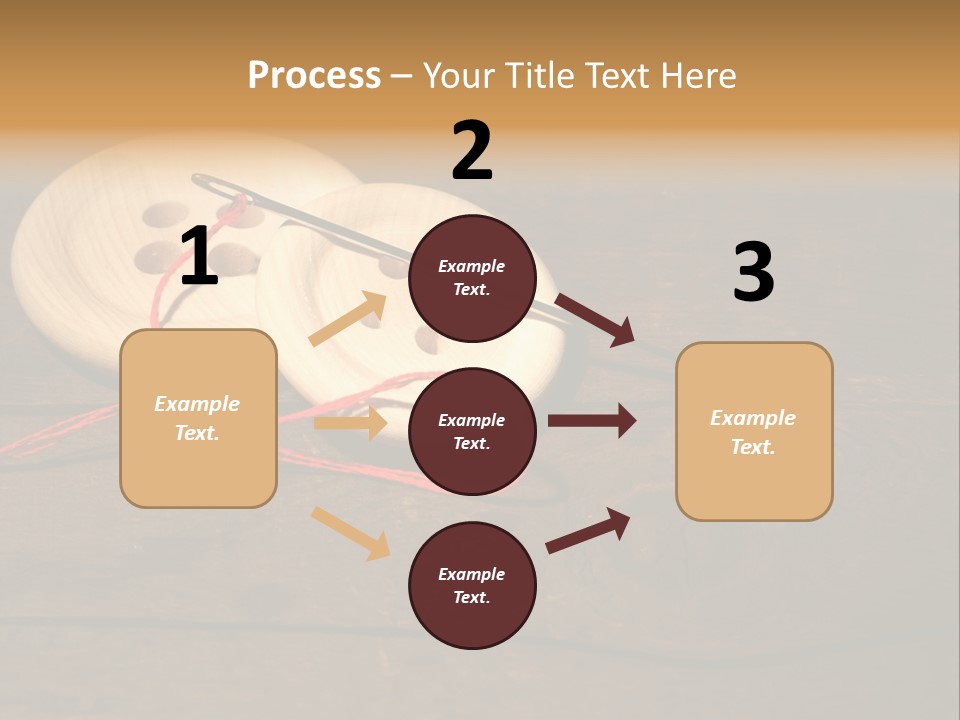 Single Object Tailor Button PowerPoint Template