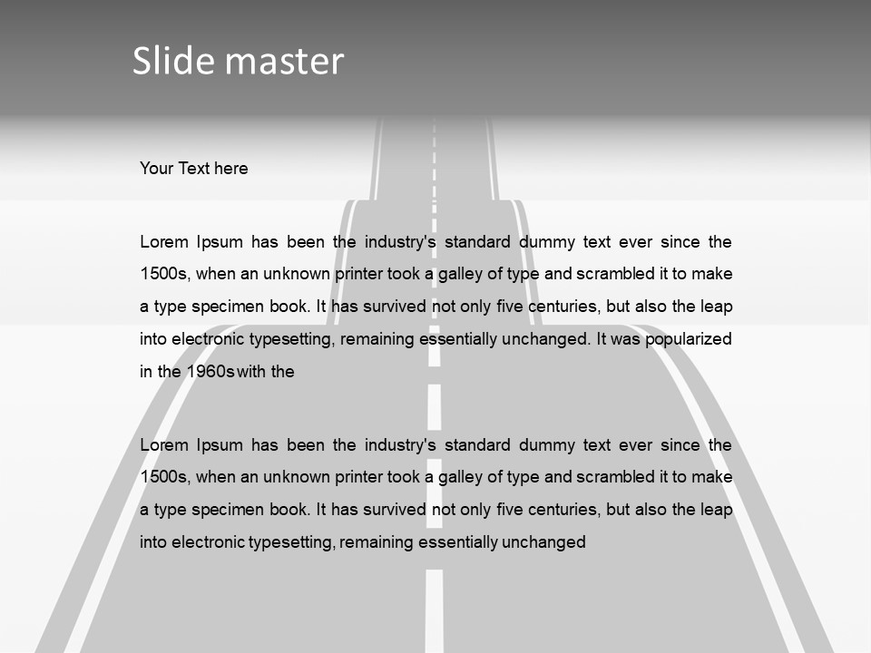 Nowhere View Perspective PowerPoint Template