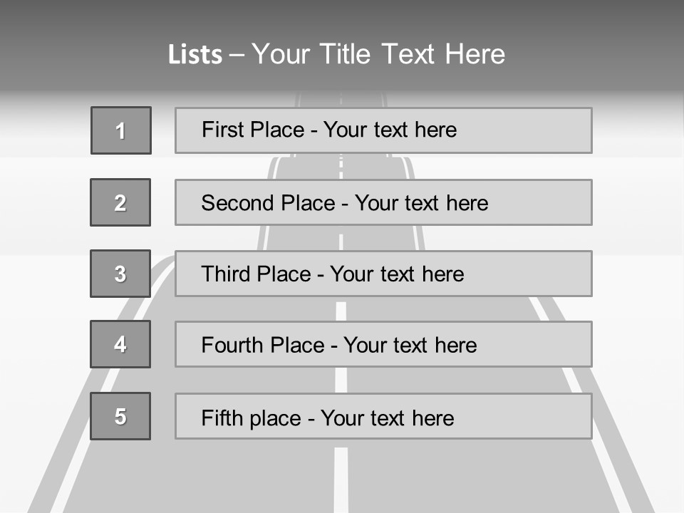Nowhere View Perspective PowerPoint Template