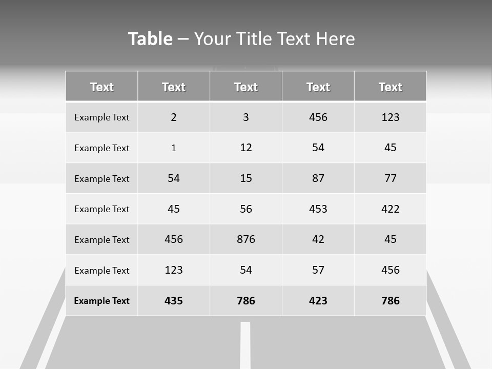 Nowhere View Perspective PowerPoint Template