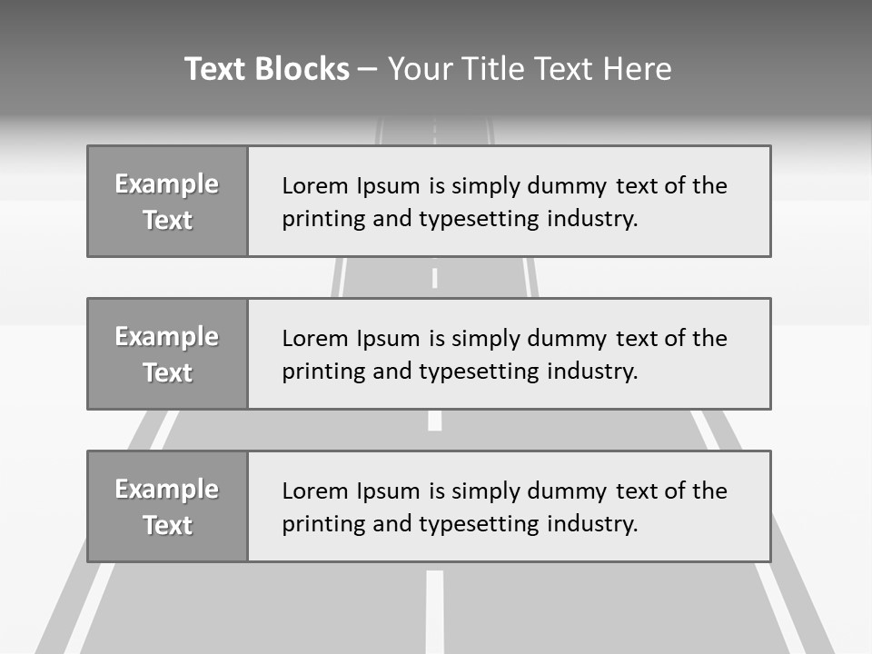 Nowhere View Perspective PowerPoint Template