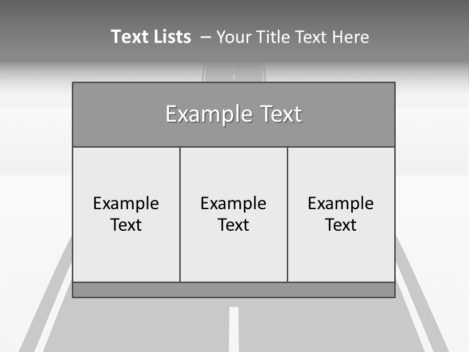 Nowhere View Perspective PowerPoint Template