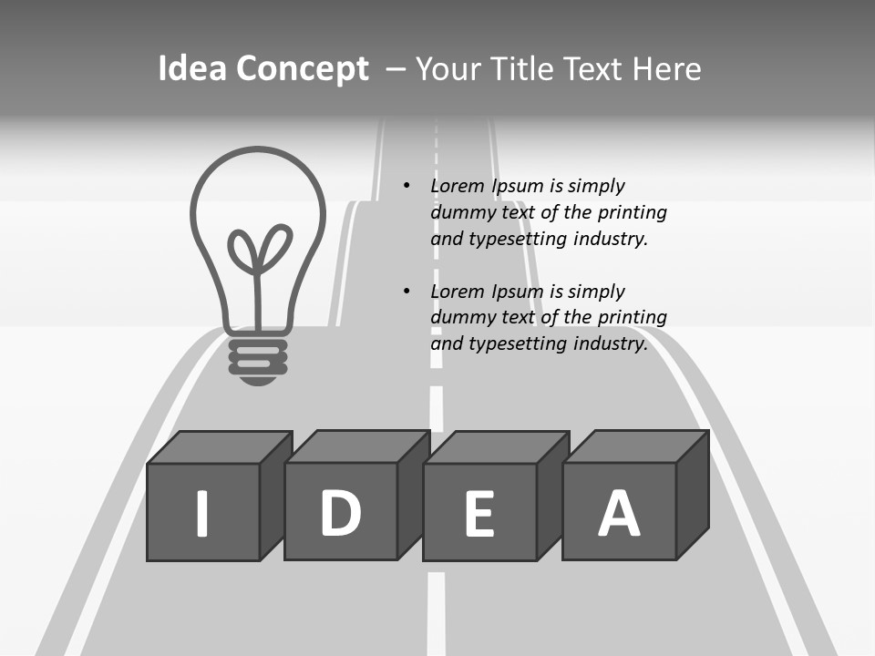 Nowhere View Perspective PowerPoint Template