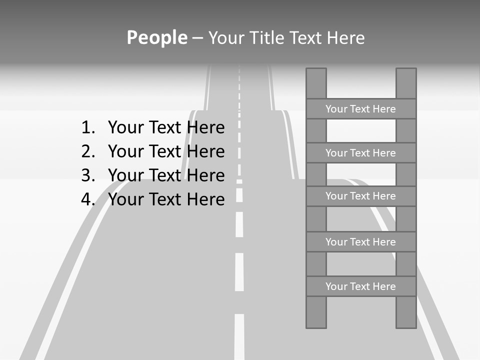 Nowhere View Perspective PowerPoint Template