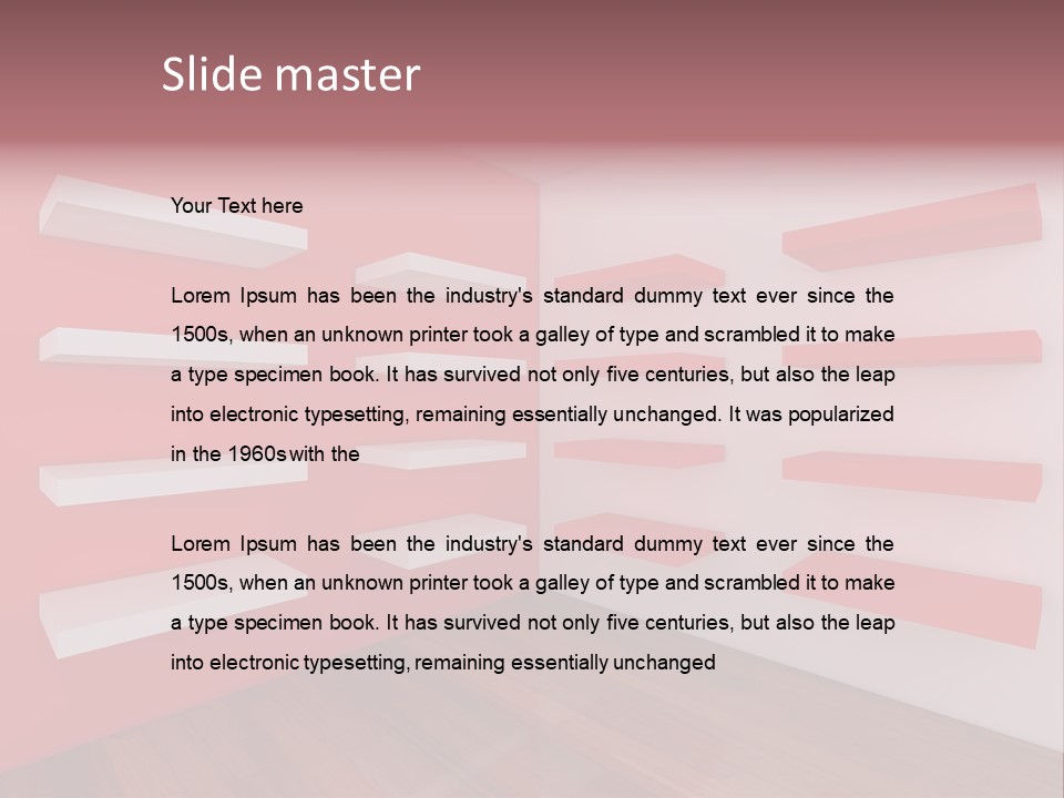 Living Render Illustration PowerPoint Template