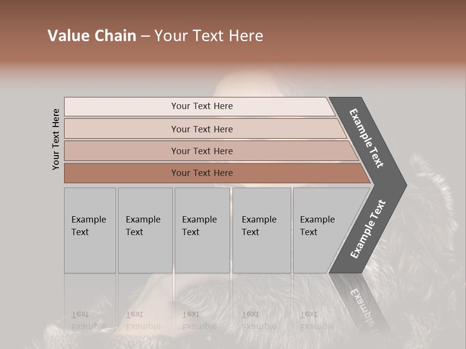 Person Fur Coat Hand PowerPoint Template