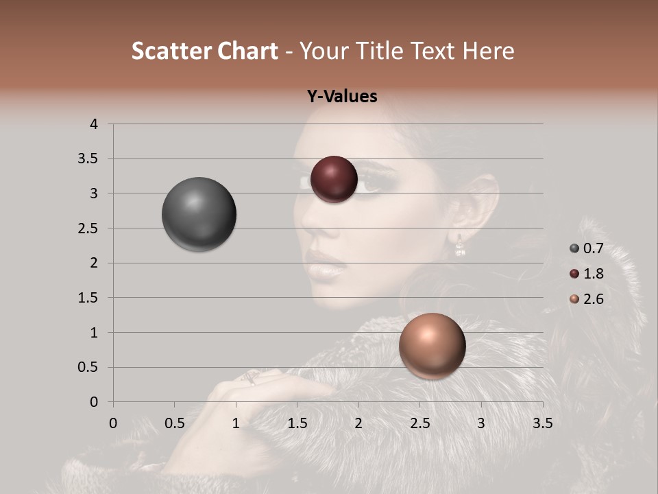 Person Fur Coat Hand PowerPoint Template