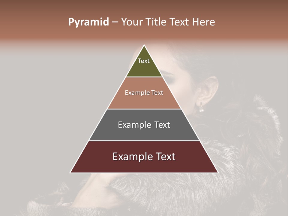 Person Fur Coat Hand PowerPoint Template