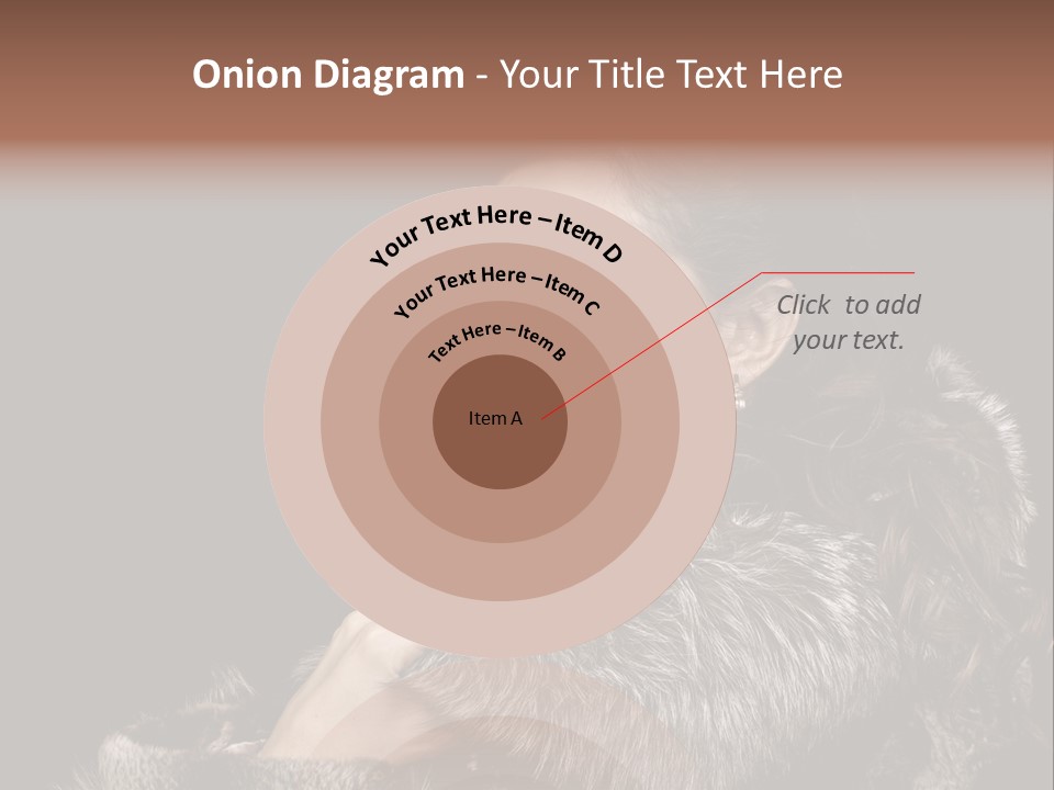 Person Fur Coat Hand PowerPoint Template