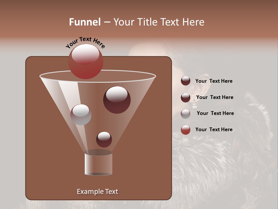 Person Fur Coat Hand PowerPoint Template