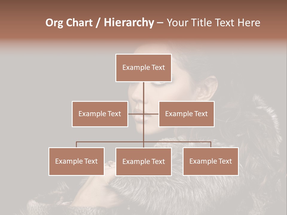 Person Fur Coat Hand PowerPoint Template