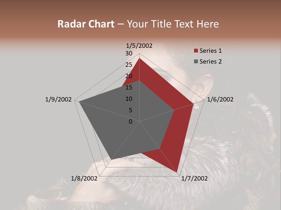 Person Fur Coat Hand PowerPoint Template