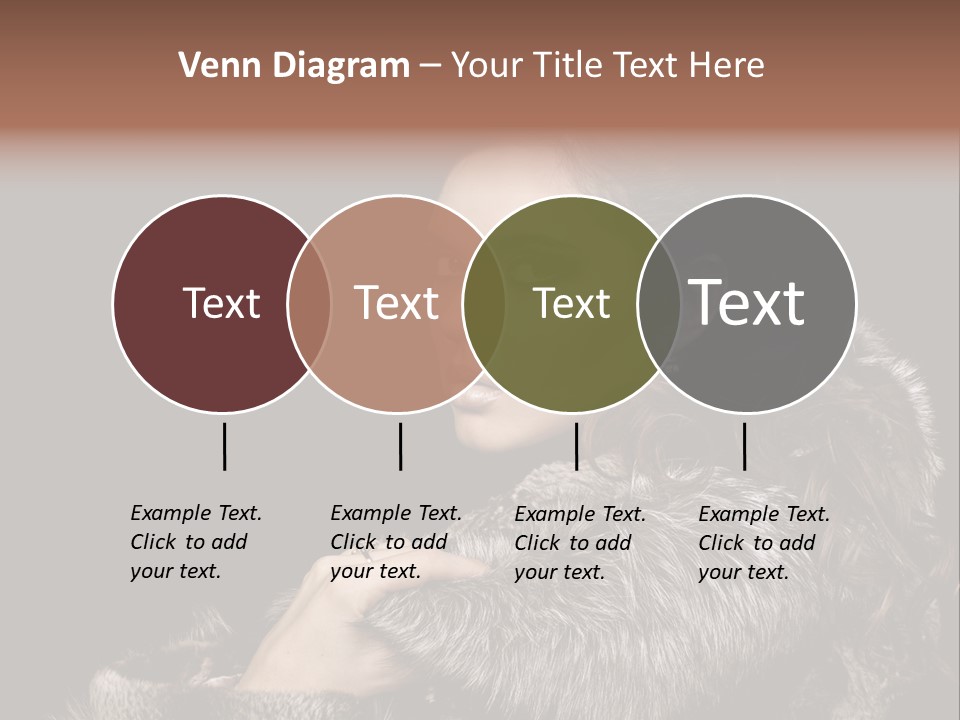 Person Fur Coat Hand PowerPoint Template