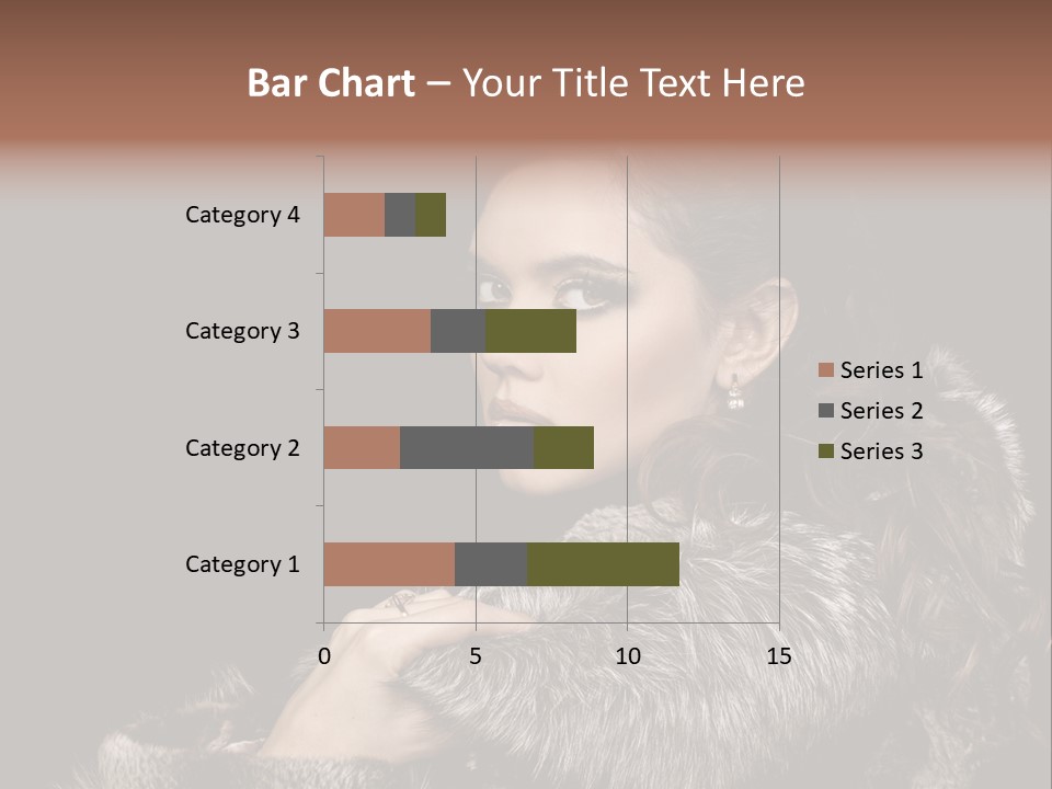 Person Fur Coat Hand PowerPoint Template