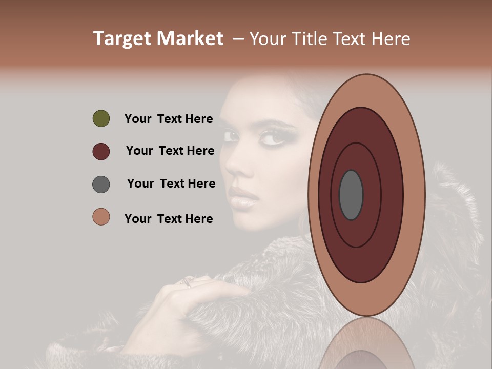 Person Fur Coat Hand PowerPoint Template
