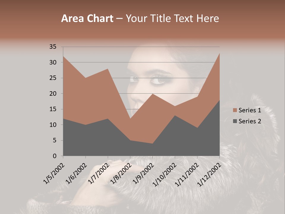 Person Fur Coat Hand PowerPoint Template