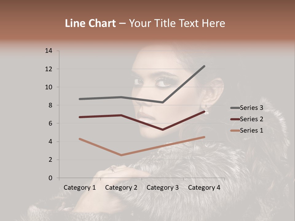 Person Fur Coat Hand PowerPoint Template