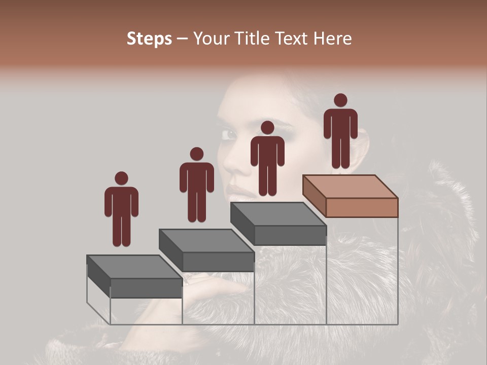 Person Fur Coat Hand PowerPoint Template