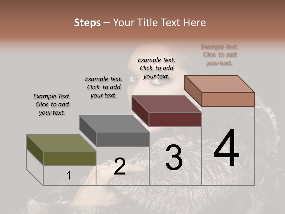 Person Fur Coat Hand PowerPoint Template