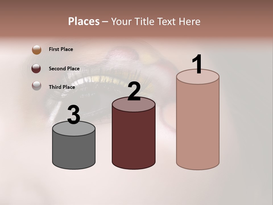 Look Young Eyeshadow PowerPoint Template