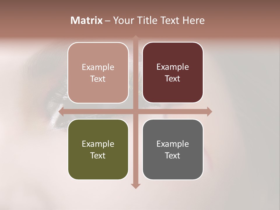 Look Young Eyeshadow PowerPoint Template