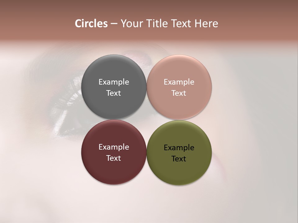 Look Young Eyeshadow PowerPoint Template