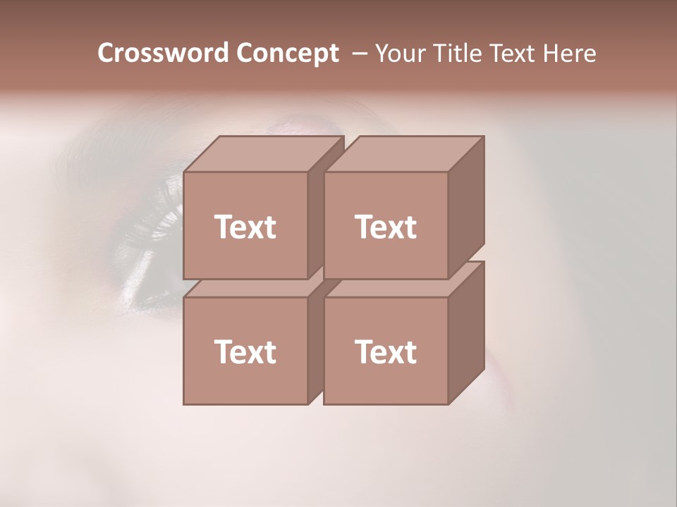 Look Young Eyeshadow PowerPoint Template