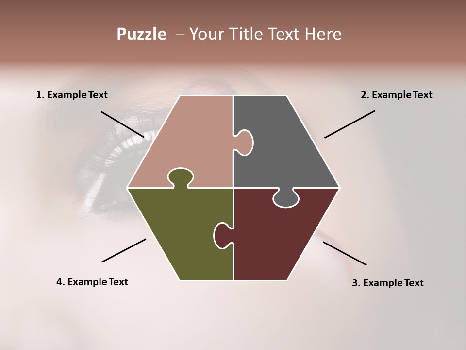 Look Young Eyeshadow PowerPoint Template