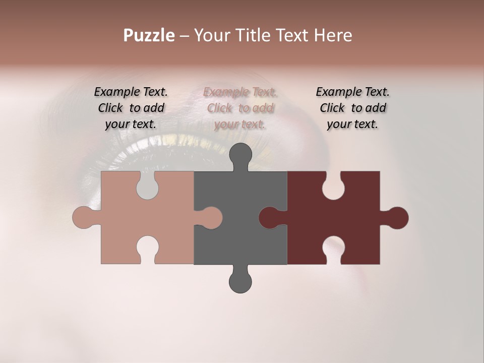 Look Young Eyeshadow PowerPoint Template