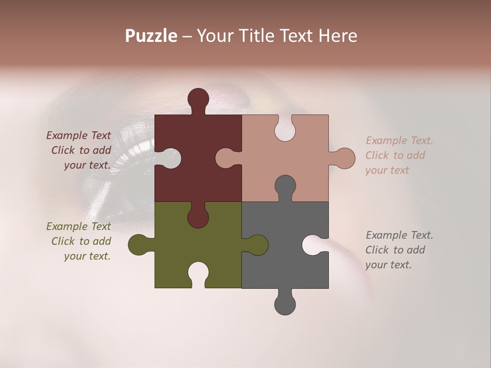 Look Young Eyeshadow PowerPoint Template