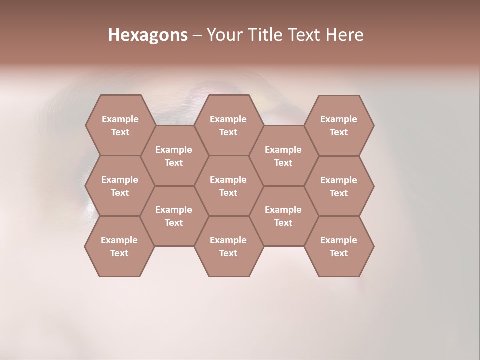 Look Young Eyeshadow PowerPoint Template