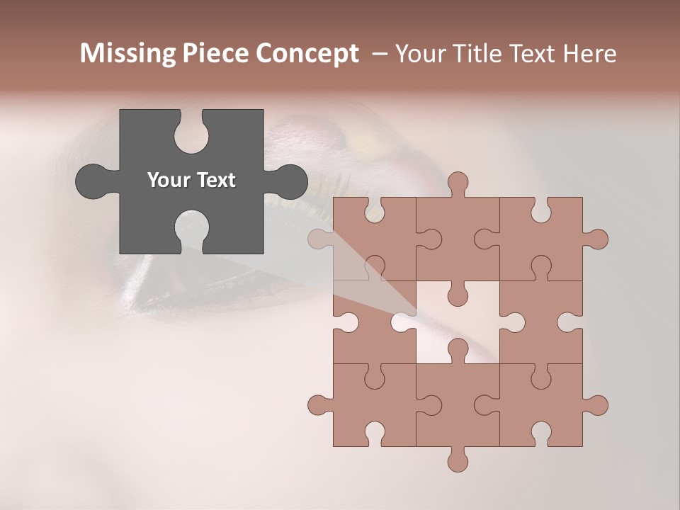 Look Young Eyeshadow PowerPoint Template