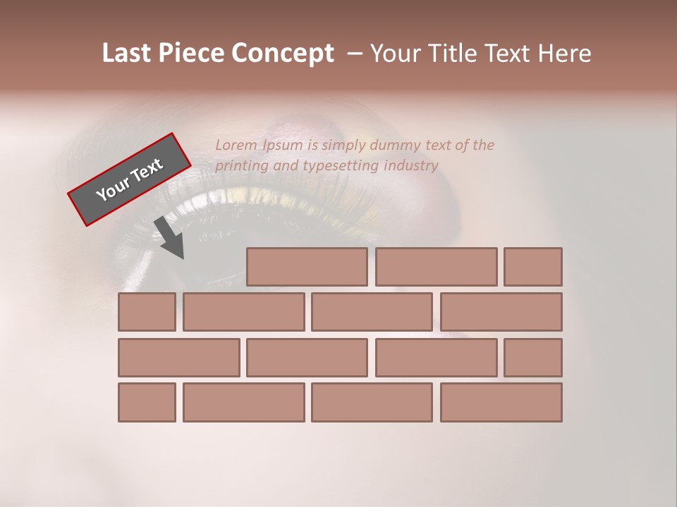 Look Young Eyeshadow PowerPoint Template