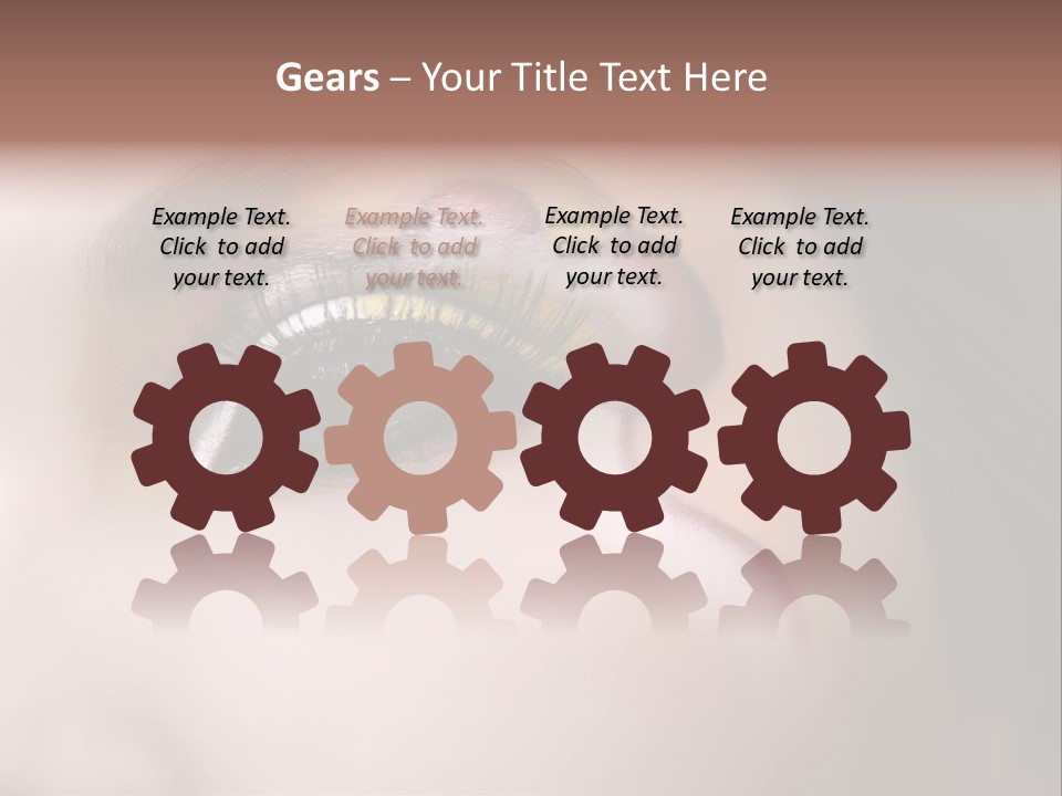 Look Young Eyeshadow PowerPoint Template