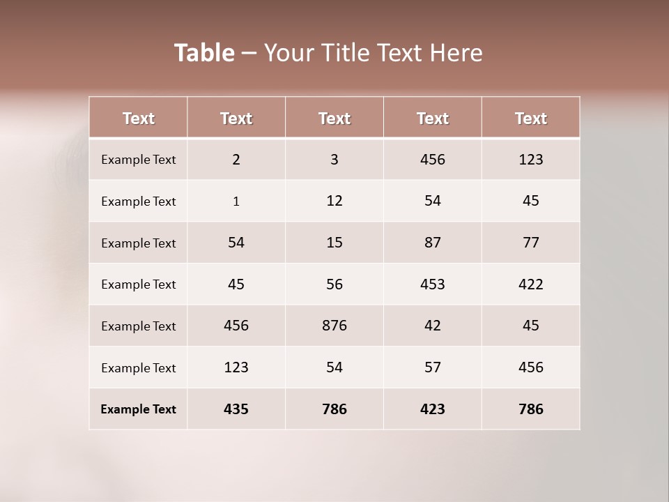 Look Young Eyeshadow PowerPoint Template
