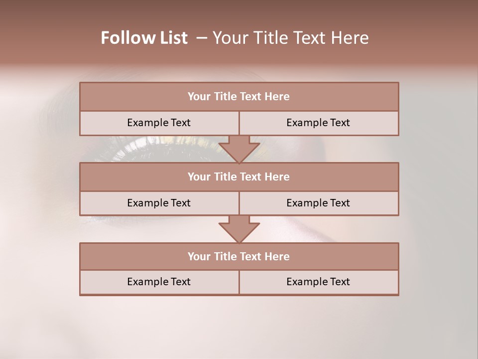 Look Young Eyeshadow PowerPoint Template