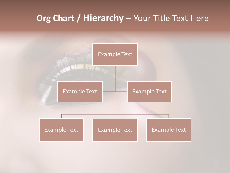 Look Young Eyeshadow PowerPoint Template