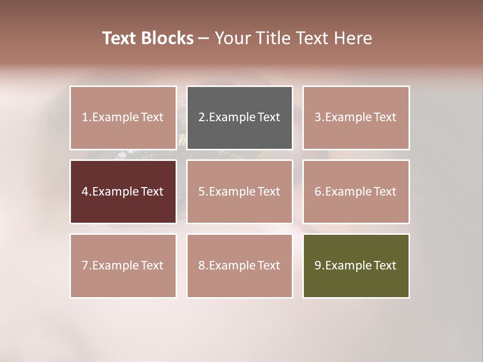 Look Young Eyeshadow PowerPoint Template