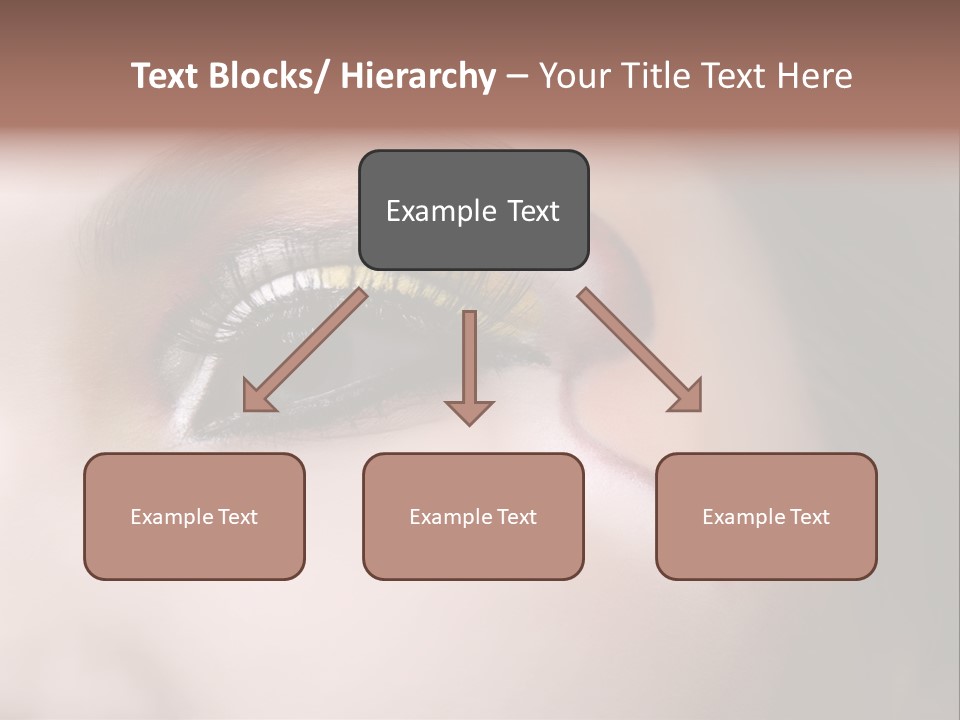 Look Young Eyeshadow PowerPoint Template