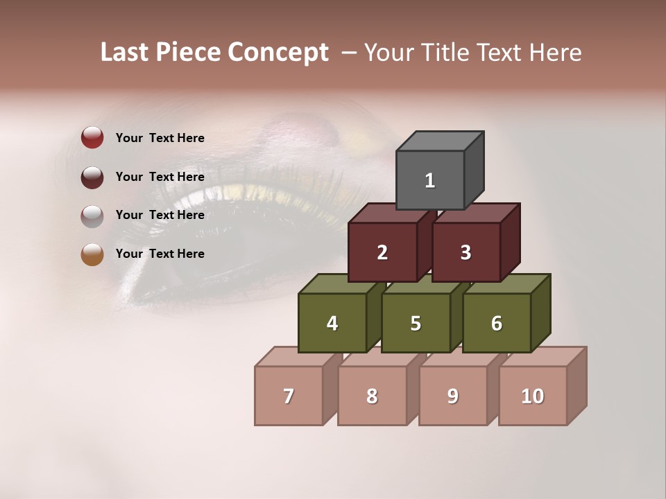 Look Young Eyeshadow PowerPoint Template