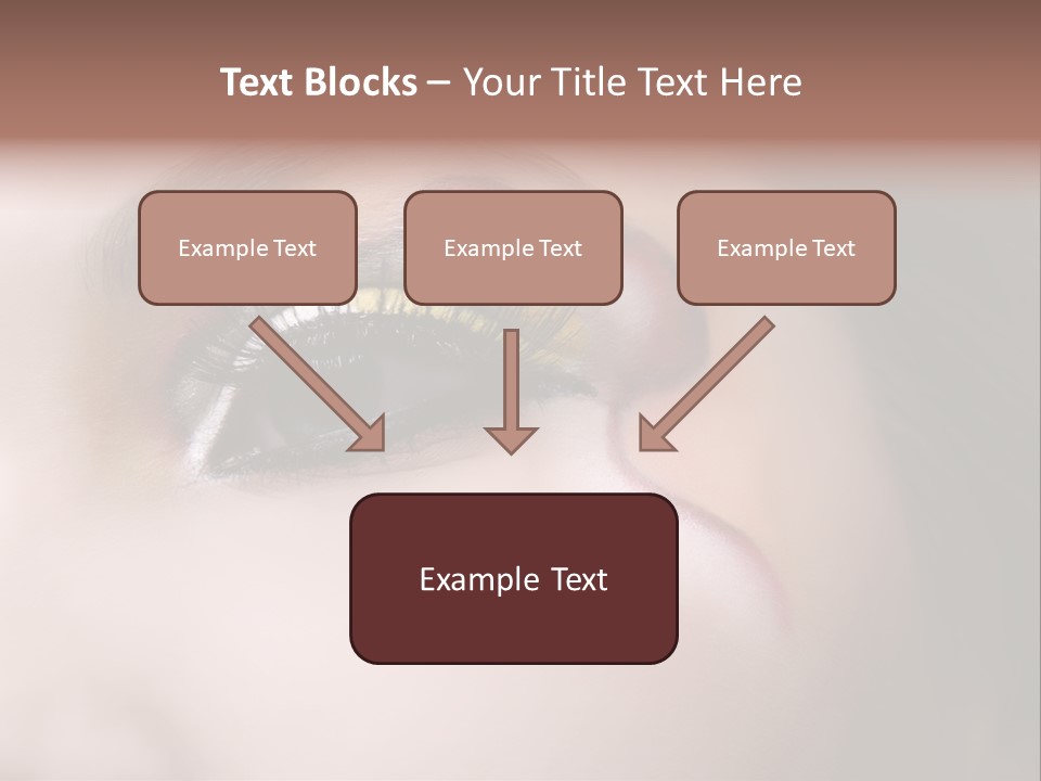 Look Young Eyeshadow PowerPoint Template