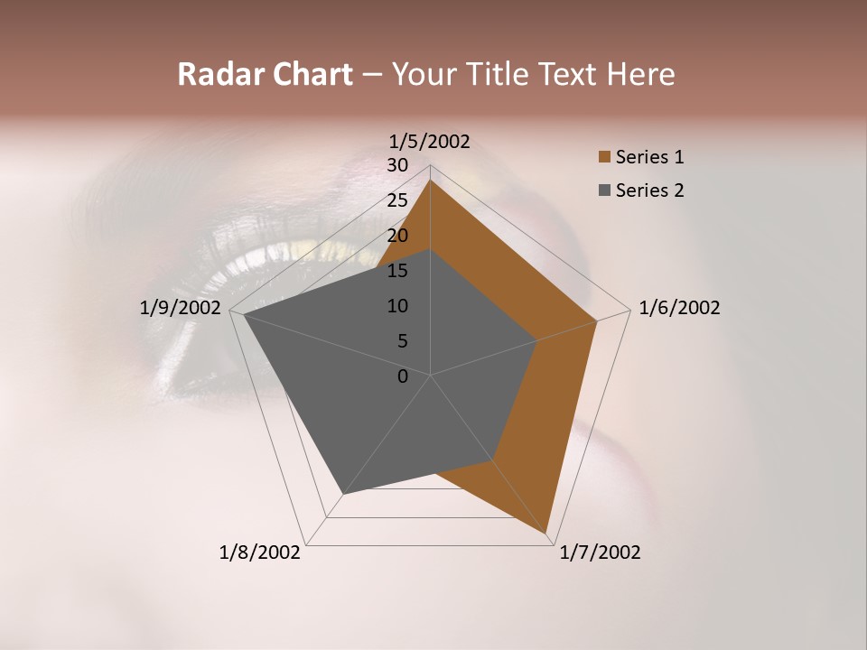 Look Young Eyeshadow PowerPoint Template