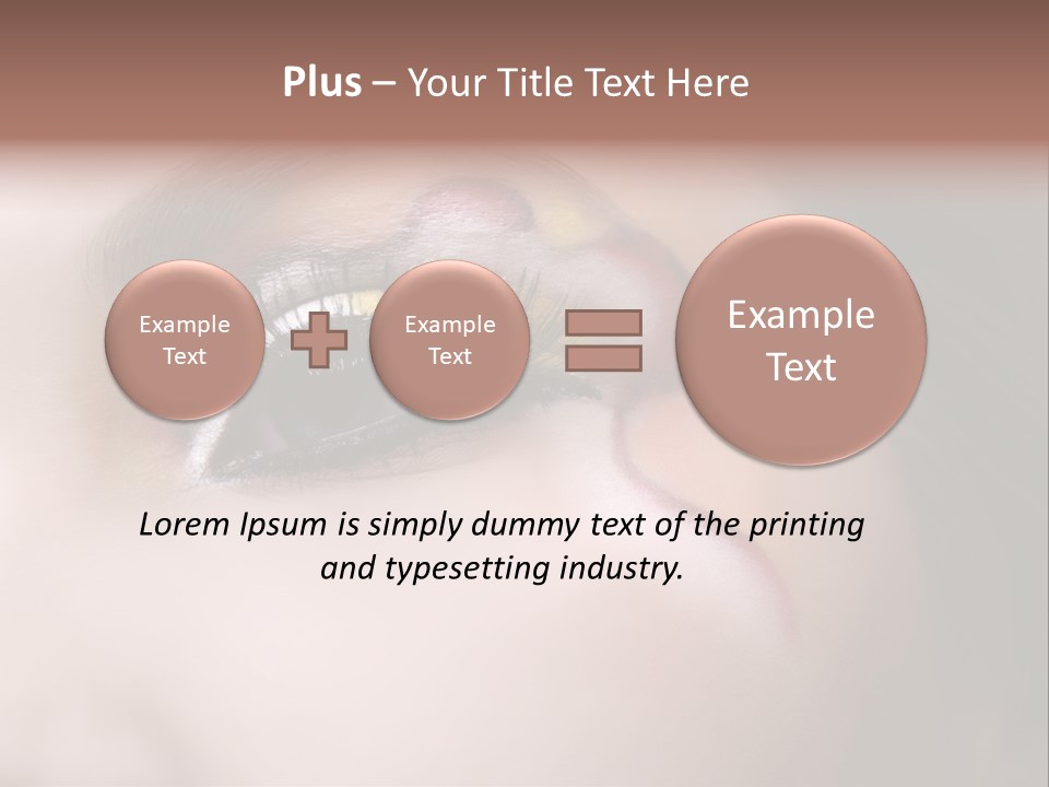 Look Young Eyeshadow PowerPoint Template