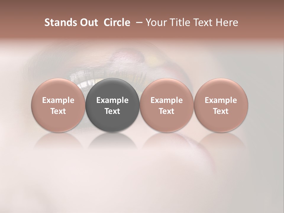 Look Young Eyeshadow PowerPoint Template