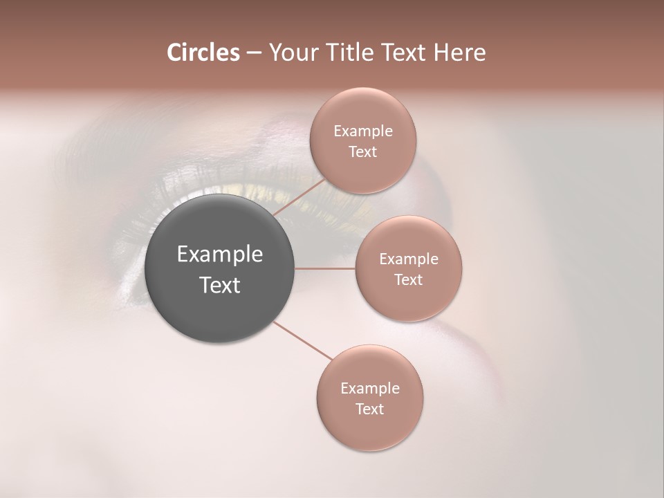 Look Young Eyeshadow PowerPoint Template