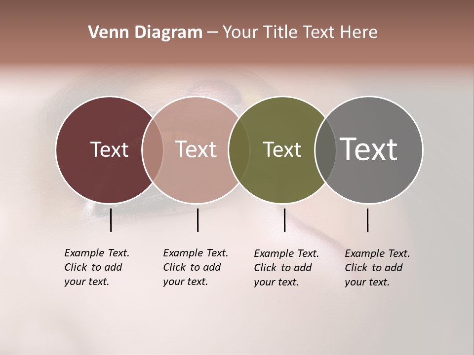 Look Young Eyeshadow PowerPoint Template